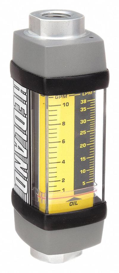 HEDLAND Mechanical Flowmeter: Petroleum Fluid Meter, Scale, Variable Area, Inline - Inline Flowmeters for Oils
