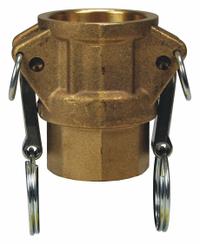Cam and Groove Coupling: 3/4 in Coupling Size, 3/4 in Hose Fitting Size, 3/4 in -14 Thread Size, NPT (MPN G75-D-BR). Key specifications — Gasket Material: Nitrile; Thread Size: 3/4 in -14; Brand: DIXON VALVE & COUPLING.