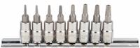 WESTWARD Socket Bit Set: 1 - 25 Pieces, 1/4 in Drive Size, 8 Pieces, T7 to T30 Tip Size Range, Torx (MPN 54TN16). Key specifications — attr1216280: Fixed Insert; attr1216283: WESTWARD; attr1225718: T7 to T30; attr1227491: 1/4 in.