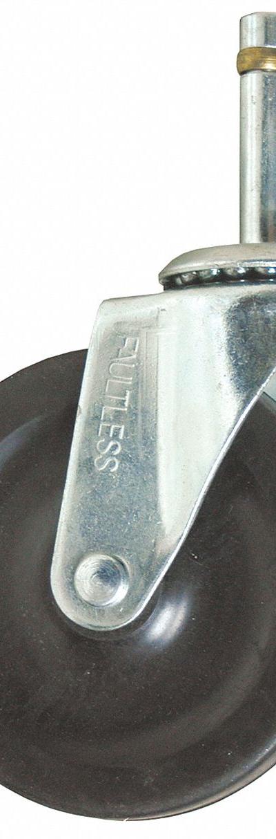 RUBBERMAID COMMERCIAL PRODUCTS Quiet Caster, 4": For 4YX40/8CJW3/9DTT2/9DTT3 - Material Handling Parts