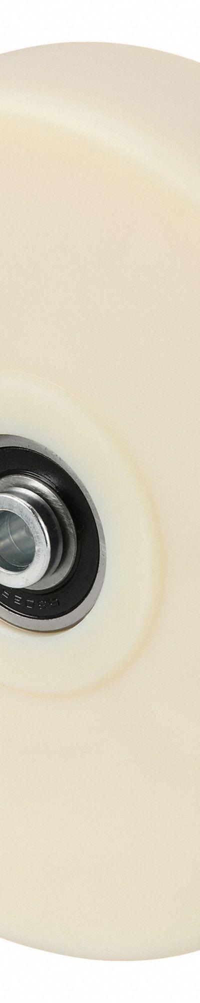 APPROVED VENDOR Caster Wheel: 8 in Wheel Dia., 2 in Wheel Wd, Nylon, 3,000 lb Load Rating - Ergonomic Nylon Tread Wheels