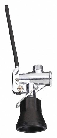 CHICAGO FAUCETS Pre-Rinse Sprayer: Brass, Chrome, 9 in Overall Lg, 3/4"-14 Connection Size, UNS (MPN 90-LABCP). Key specifications — Inlet Connection Type: UNS; Brand: CHICAGO FAUCETS; Connection Size: 3/4"-14; Color/Finish: Chrome; Includes: Trigger Lock; Material: Brass; Product Type: Pre-Rinse Sprayer.
