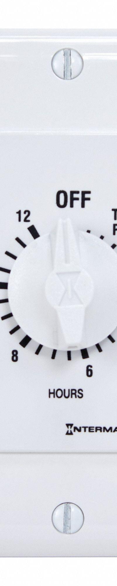 INTERMATIC Spring-Wound Timer: 12 hr Max - Spring-Wound Mechanical Timers without Wall Plates