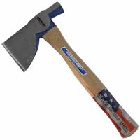 VAUGHAN Standard Half Hatchet, 22 oz.: 13 in Overall Lg, 3 1/2 in Cutting Edge Lg, 22 oz Head Wt (MPN SH2). Key specifications — Handle Material: Wood; Blade Material: Steel; Blade Finish: Powder Coated; Standards: ASME; Brand: VAUGHAN.