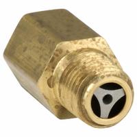 CONRADER Check Valve: In Line, Brass, 1/4 in (F)NPT, 1/4 in (M)NPT, 500 psi Max. Pressure (MPN CLSF1414). Key specifications — attr291949: 1/4 in (F)NPT; attr291950: 1/4 in (M)NPT; attr291957: Brass; attr294749: CONRADER.