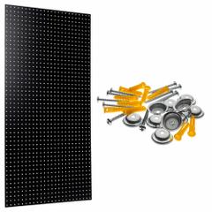 TRITON PRODUCTS Wall Ready Black Pegboards: Round, 1/4 in Peg Hole Size, 42 in x 24 in x 1/4 in (MPN PEG2-BLK). Key specifications — Material: High-Density Fiberboard; Finish: Painted; Peg Hole Shape: Round; Includes: Mounting Hardware; Color: Black; Brand: TRITON PRODUCTS.