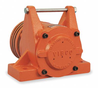 VIBCO Pneumatic Vibrator: PF, 1,500 lbf Max Force, 3,500 vpm Max Vibration Speed - Railcar Heavy-Duty Pneumatic Vibrators