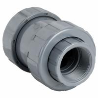 HAYWARD Check Valve: Ball, Inline Valve Body, PVC, 3 in Pipe Size, FNPT x FNPT, For Water Media, Std (MPN TC1300T). Key specifications — Ball Material: PVC; Brand: HAYWARD.