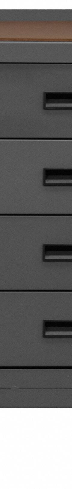 DURHAM MFG Mobile Cabinet Workbench: 36 in x 18 in, Hardboard, 1,200 lb Overall Load Capacity, Gray (MPN 2211A-TH-LU-95). Key specifications — Included Components: Handle on Side; Assembly: Fully Assembled; Brand: DURHAM MFG.