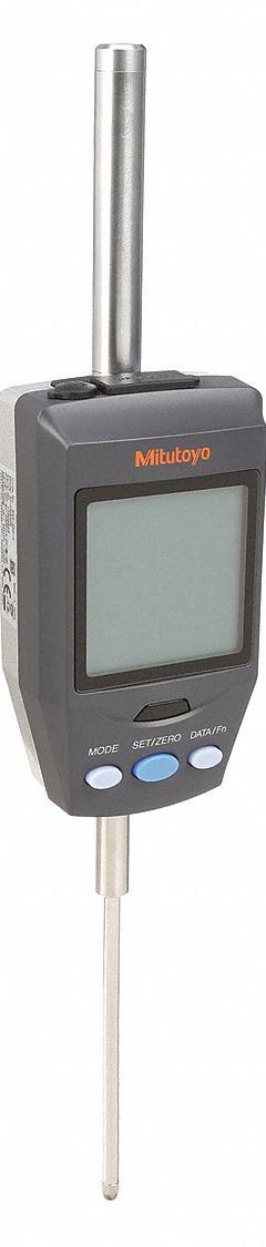 MITUTOYO Backlit Digital Indicator: 0 in to 2.4 in /0 mm to 60.9 mm, Inch/Metric, 0.0025 mm Accuracy (MPN 543-564A). Key specifications — attr1184065: MITUTOYO; attr1184072: 0.0025 mm; attr1184084: 66 mm.