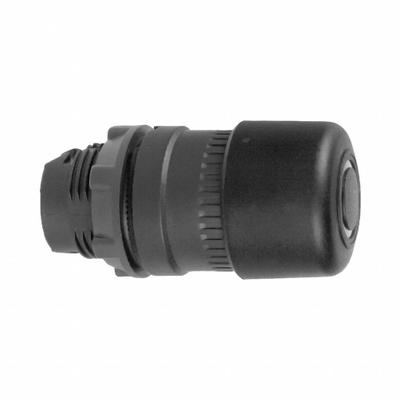 SCHNEIDER Mushroom Head Push Button: Black, 22 mm Mounting Size, Non-Metallic - Mushroom-Head Push-Button Operators