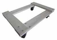 APPROVED VENDOR General Purpose Dolly: 900 lb, Brown, 24 in L x 16 in W x 5 in H Deck, (4) Swivel (MPN 9EYT6). Key specifications — Brand: APPROVED VENDOR; Color: Brown; Caster/Wheel Configuration: (4) Swivel; Lip Type: Flush; With Tow Eye: No.