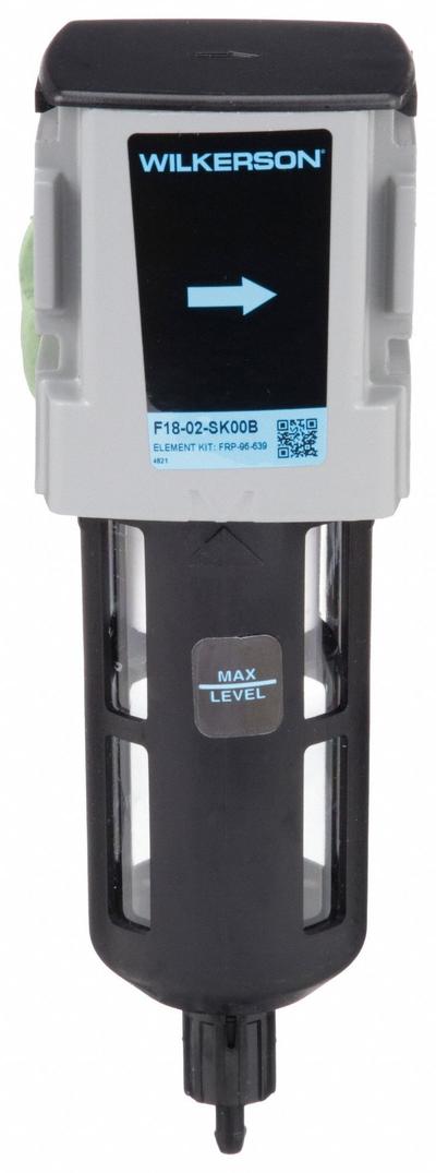 WILKERSON Compressed Air Filter: Particulate, 1/4 in NPT, 5 micron, 82 cfm - Wilkerson FRL Air Filters