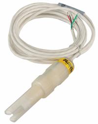 FLOWLINE Ultrasonic Level Switch: Liquid Level Switch, For Corrosive Liquids Media Type, 3/4 in NPT (MPN LU10-2405). Key specifications — Output Voltage Range: 4 to 20mA; Output Wire Configuration: 4-Wire; Accuracy: +/-1 mm; Mounting Orientation: Vertical; Nameplate Voltage: 12/36V DC; Probe Material: PFA; Brand: FLOWLINE.