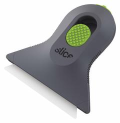 SLICE Scraper: Bld. Mat. Zirconium Oxide, Hdl. Mat. ABS/Carbon Steel/GFN/POM, Stiff (MPN 10590). Key specifications — attr1004902: SLICE; attr1016211: 10524; attr1014703: Plastic; attr1017570: Standard End; attr1029655: Straight; attr1034073: Straight.