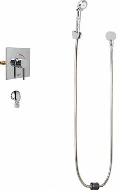 CHICAGO FAUCETS Shower Faucet: SH-TP, 2.5 gpm Handheld Showerhead Flow Rate, Plastic, 1 Handles (MPN SH-TP6-00-020). Key specifications — Showerhead Material: Plastic; Series: SH-TP.