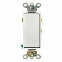 LEVITON Wall Switch: Rocker Switch, Single Pole/Double Throw, Maintained, White, 120/277V AC, 15 A (MPN 5685-2W). Key specifications — Illuminated: No; Voltage Rating: 120/277V AC.