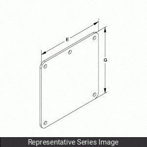 HAMMOND MANUFACTURING Wireway Cover Plate: 4 in Wd - End Caps for Corrosion-Resistant Washdown Wireways