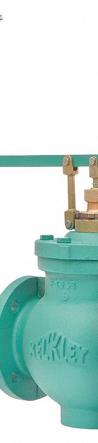 KECKLEY Float Valve Assembly: For Water Media, Angle Valve Body, Cylindrical, Horizontal Piping, Adj (MPN 677FG/IB). Key specifications — Body Material: Iron; Mounting: Horizontal Piping; Arm Adjustability: Adjustable; Brand: KECKLEY; Flow Rate: 3360 gpm @ 100 psi; For Media: Water; Rod Thread: 1/2" NPT; Valve Series: 77.