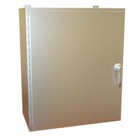 HAMMOND Electrical Enclosure: Stainless Steel, 36 in x 30 in x 16 in, NEMA 12/13/3R/4/4X, Hinged (MPN HW363016SSHK). Key specifications — Brand: HAMMOND; Closure Method: Handle; Enclosure Material: Stainless Steel.