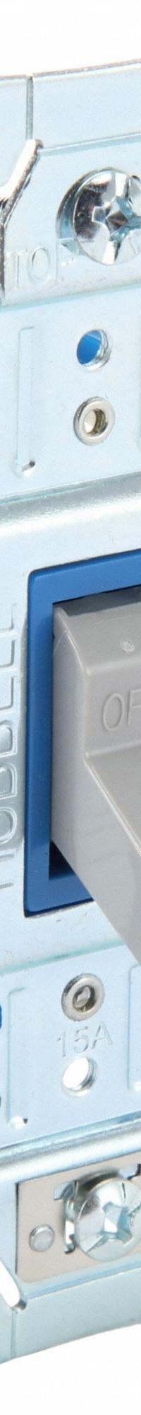 BRYANT Wall Switch: Toggle Switch, Single Pole, Maintained, Gray, 120/277V AC, 15 A (MPN 4801BGRY). Key specifications — Illuminated: No; Voltage Rating: 120/277V AC.