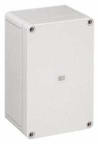 RITTAL Enclosure: Fiberglass Reinforced Polycarbonate, 4 in x 7 in x 4 in, NEMA 4X, Solid Cover (MPN 9514000). Key specifications — Brand: RITTAL; Closure Method: Screws; Enclosure Material: Fiberglass Reinforced Polycarbonate; Knockouts: Not Included.
