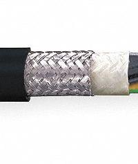 CHAINFLEX Motor Cable: 10 AWG, 4 Conductors, 25 ft, PVC Jacket, 1,000 V (MPN CF31-60-04-25). Key specifications — Conductor Material: Copper; Conductor Configuration: Single; Minimum Bend Radius Factor - Fixed: 4 x OD; Minimum Bend Radius Factor - Flexible: 6 x OD; Includes Ground: Yes; Minimum Bend Radius Factor - E-Chain: 7.5 x OD; Resistance Properties: Heat Resistant; Standards: cRUus.