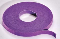 RIP-TIE Hook-and-Loop Cable Tie Roll: 75 ft Lg, 0.75 in Wd, 50 lb Tensile Strength, Violet (MPN W-75-MRL-V). Key specifications — Color: Violet; Material: Polyethylene; Brand: RIP-TIE.