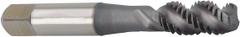 WIDIA GTD Spiral Flute Tap: #8-32 UNC, H2 / 3B, 3 Flute, Semi-Bottoming Chamfer, TiCN Coated Cobalt (MPN VTSFT-TC5018)