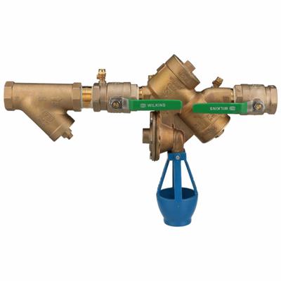 WILKINS Backflow Preventer: 975XL2, With Strainer, Bronze, 2 in Pipe Size, FNPT - Zurn RPZ Backflow Preventers