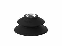 PIAB Vacuum Pad: Bellows, w/o Adapter, 80 mm Pad Dia, Nitrile/PVC, Black, 60A, PAB (MPN S.PAB80NP60.XXX.00). Key specifications — attr1019101: S.PAB80NP60.XXX.00; attr1019103: PIAB; attr1019107: 60A.
