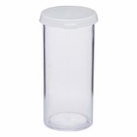 APPROVED VENDOR Vial with Cap: Sample, Polystyrene, 44.36 mL, 36.5 mm Body Dia, Non-Sterile, Round (MPN VIAL-12C). Key specifications — Self-Standing: Self-Standing; Brand: APPROVED VENDOR; Vial Type: Sample; Body Color: Colorless; Includes Closure: Yes; Bottom Shape: Round; Thread Location: External.
