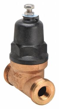 APOLLO Water Pressure Reducing Valve: NPT x NPT, 1 in Pipe Size, Bronze, 15 psig to 75 psig (MPN 36ELF10501T). Key specifications — Brand: APOLLO; Low-Lead Compliance: Low-Lead Compliant.