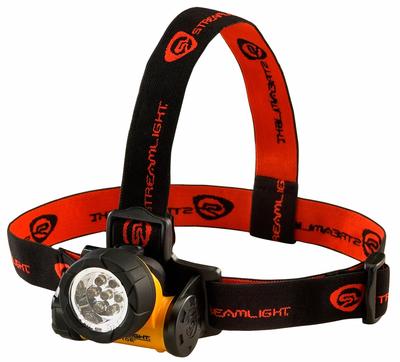 STREAMLIGHT Safety-Rated Headlamp: 120 lm, 3.5 hr Run Time at Max. Brightness, 60 m Max Beam - Headlamps