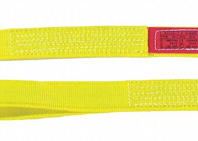 LIFT-ALL Web Sling: Type 3, Nylon, 12 ft Sling Lg, 8 1/2 in Eye Lg, 2 Plies - Light-Use Nylon Flat-Eye Web Slings