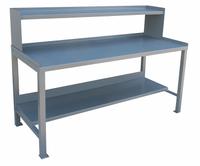JAMCO Workbench with Riser: Fixed Ht, Steel, 60 in x 30 in, 3,000 lb Overall Load Capacity, Gray (MPN WA360GP). Key specifications — Brand: JAMCO.