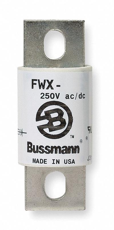 BUSSMANN Semiconductor Fuse: FWX Series, Fast-Acting, 200 A, 250 V AC - Fast-Acting Bolt-On Fuses