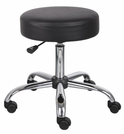 APPROVED VENDOR Cleanroom Pneumatic Stool: Vinyl, Ht Range 20 1/2 in to 26 1/2 in, 16 in Seat Wd - Vinyl Lab Stools