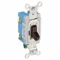 BRYANT Wall Switch: Toggle Switch, Double Pole, Maintained, Brown, 120/277V AC, 15 A (MPN 4802). Key specifications — Illuminated: No; Voltage Rating: 120/277V AC.