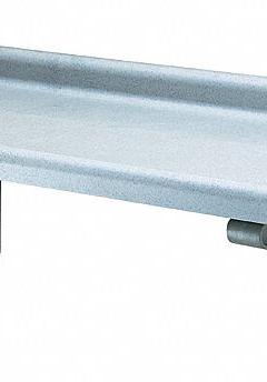 CAMBRO Wall Shelf: Solid Shelf, 48 in x 18 in x 13 1/2 in, Silver, 150 lb Load Capacity per Shelf (MPN EACSWS1848SK480). Key specifications — Color: Silver; Shelf Style: Solid; Includes Mounting Hardware: Yes; Brand: CAMBRO.