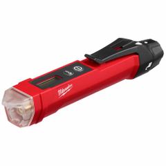 MILWAUKEE Non-Contact Voltage Detector/Tester: 12 V to 1,000 V, Digital Display, CAT IV 1000V (MPN 2225-20). Key specifications — Brand: MILWAUKEE; Built-In Flashlight: No.
