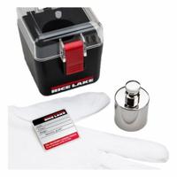 RICE LAKE WEIGHING SYSTEMS Calibration Weight Kit: 2 g Nominal Mass, Cylinder Calibration Wt, 1, 2 g (MPN 82606). Key specifications — Kit Contents Included: Glove; Brand: RICE LAKE WEIGHING SYSTEMS; Calibration Weight Material: Stainless Steel.