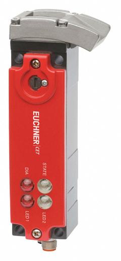 EUCHNER Locking Safety Switch: Built-in Connector, Unicode, Can be Daisy-Chained, 5 Pins, M12 (MPN CET3-AP-CRA-AH-50X-SI-111346). Key specifications — Compatible Actuator Technology: RFID; Brand: EUCHNER; Electrical Connection: M12; Coding: Unicode; Can be Daisy-Chained: Yes.