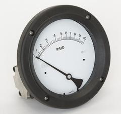 MIDWEST INSTRUMENT Differential Pressure Gauge: Back, 1/4 in NPT Female, Model 142, 4 1/2 in Dial (MPN 142-SC-00-OO-10P). Key specifications — Sensor Type: Diaphragm; Series: Model 142; Housing Material: 316 Stainless Steel; Certificate of Calibration: Not Included.