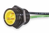 BRAD HARRISON External Thread Receptacle: 130013, 7/8"-16 Coupling Thread Size, 1 ft Wire Lg, 3 Pins (MPN 1R3006A20A120). Key specifications — Coupling Thread Size: 7/8"-16; IP Rating: IP67; Mounting Thread Size: 1/2"-14; Brand: BRAD HARRISON; Mounting Style: Panel; Series: 130013.