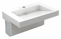 ACORN Wash Basin: 3801, White, Corterra®, 30 in Overall Lg, 20 in Overall Wd, 17 in Overall Ht (MPN 3801-09-H1-OCC11). Key specifications — Series: 3801; Includes: Mounting bracket.; Color: White; Brand: ACORN; Sink Type: General Purpose; Material: Corterra®; Sink Material: Polymer Resin.