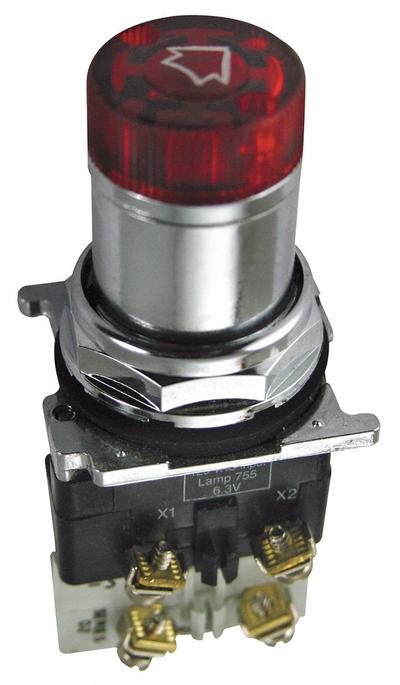 EATON Selector Switch: 30 mm Panel Mounting Size, 3 Positions, Short Lever, 1NC - Illuminated Selector Switches