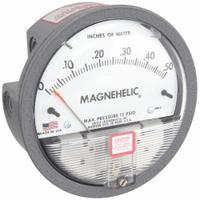 DWYER Differential Pressure Gauge: Back/Single-Side, 1/8 in NPT Female, 2000, 4 in Dial, IP67, IP67 (MPN 2000-0). Key specifications — Sensor Type: Diaphragm; Series: 2000; Housing Material: Die Cast Aluminum; Certificate of Calibration: Not Included.
