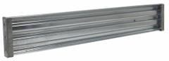 APPROVED VENDOR Guard Rail: 3 Ribs, (2) Brackets and Hardware, Galvanized, Lift-Out Rail Mounting (MPN GR-F3R-DI-8-HDG). Key specifications — Color: Silver; Material: Steel; Finish: Galvanized; Product Type: Guardrail.