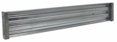 APPROVED VENDOR Guard Rail: 3 Ribs, (2) Brackets and Hardware, Galvanized - Lift-Out Guardrails
